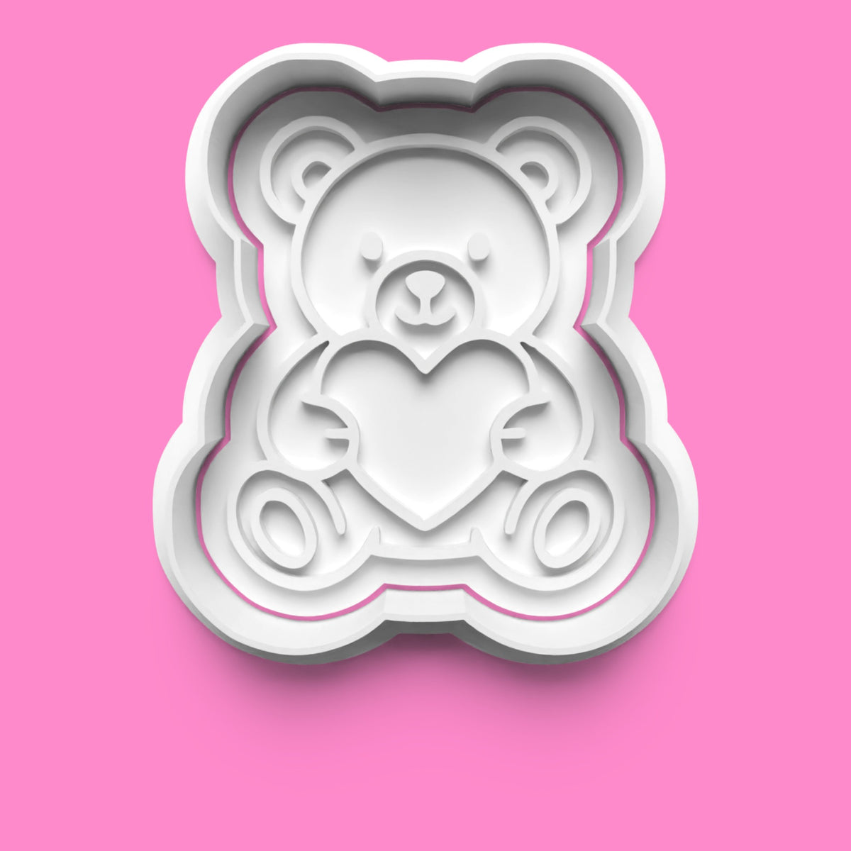 Romantic Love Cookie Cutter Set - 4-Piece Phone, Bear, Target & Padlock