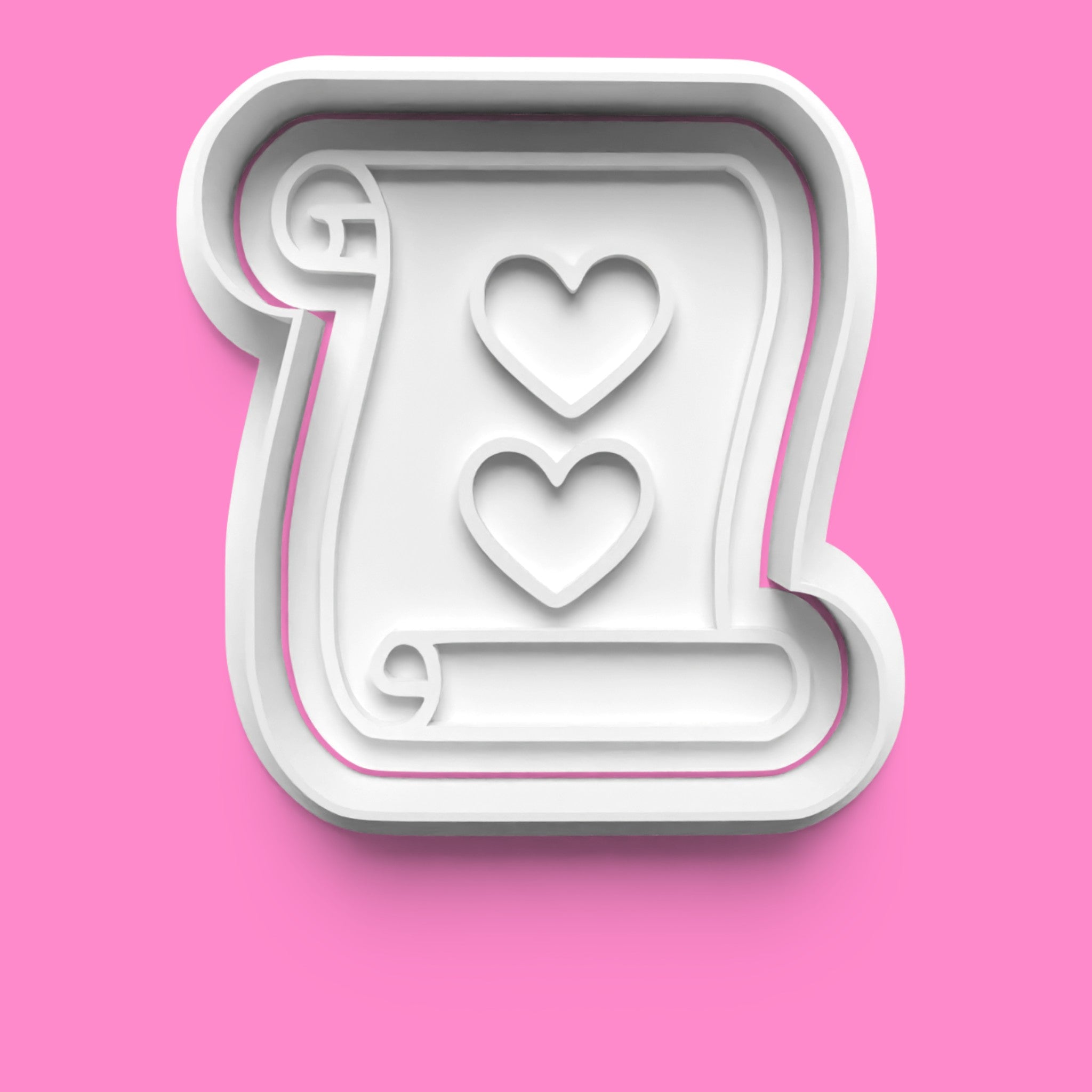 Romantic Baking Cookie Cutter Set - Bouquet, Cupcake, Scroll & Calendar 1050