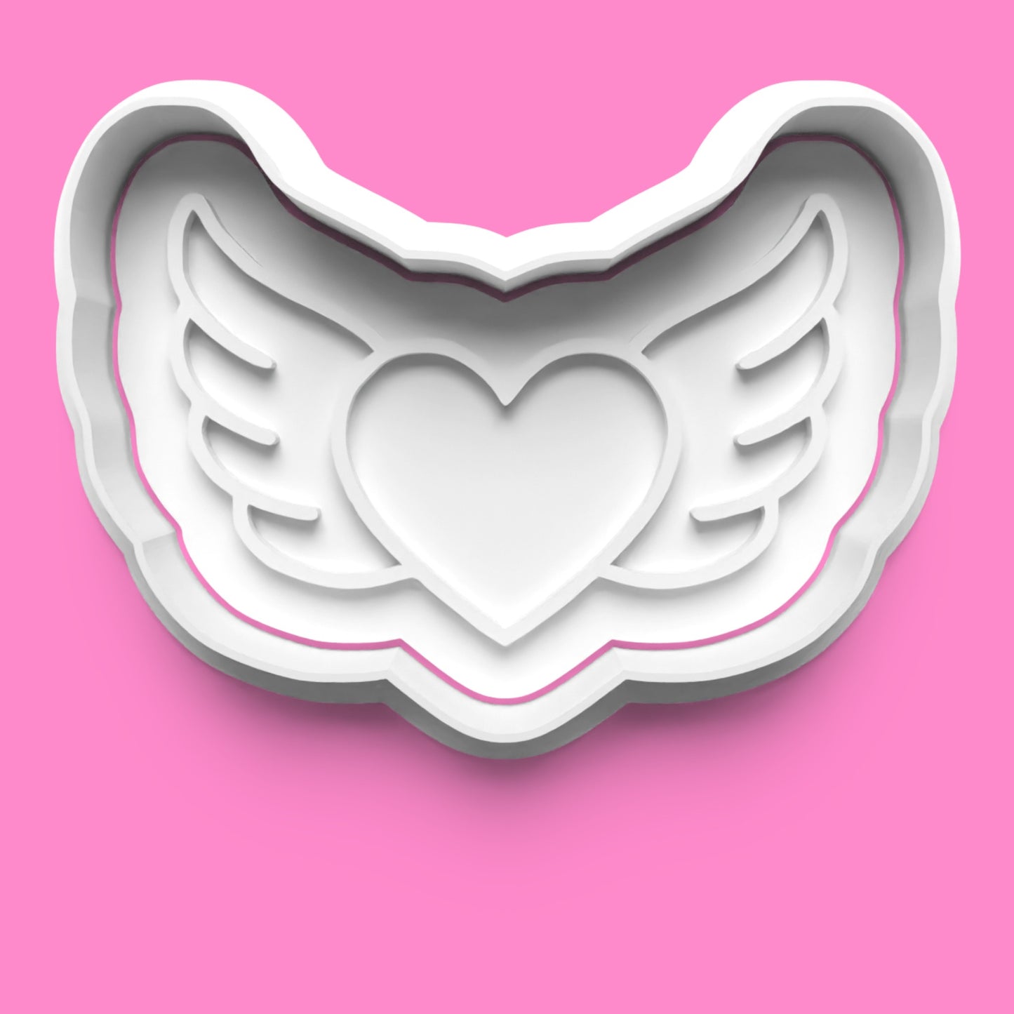 Love & Romance Cookie Cutter Set - Winged Heart, Padlock, Key, Letter