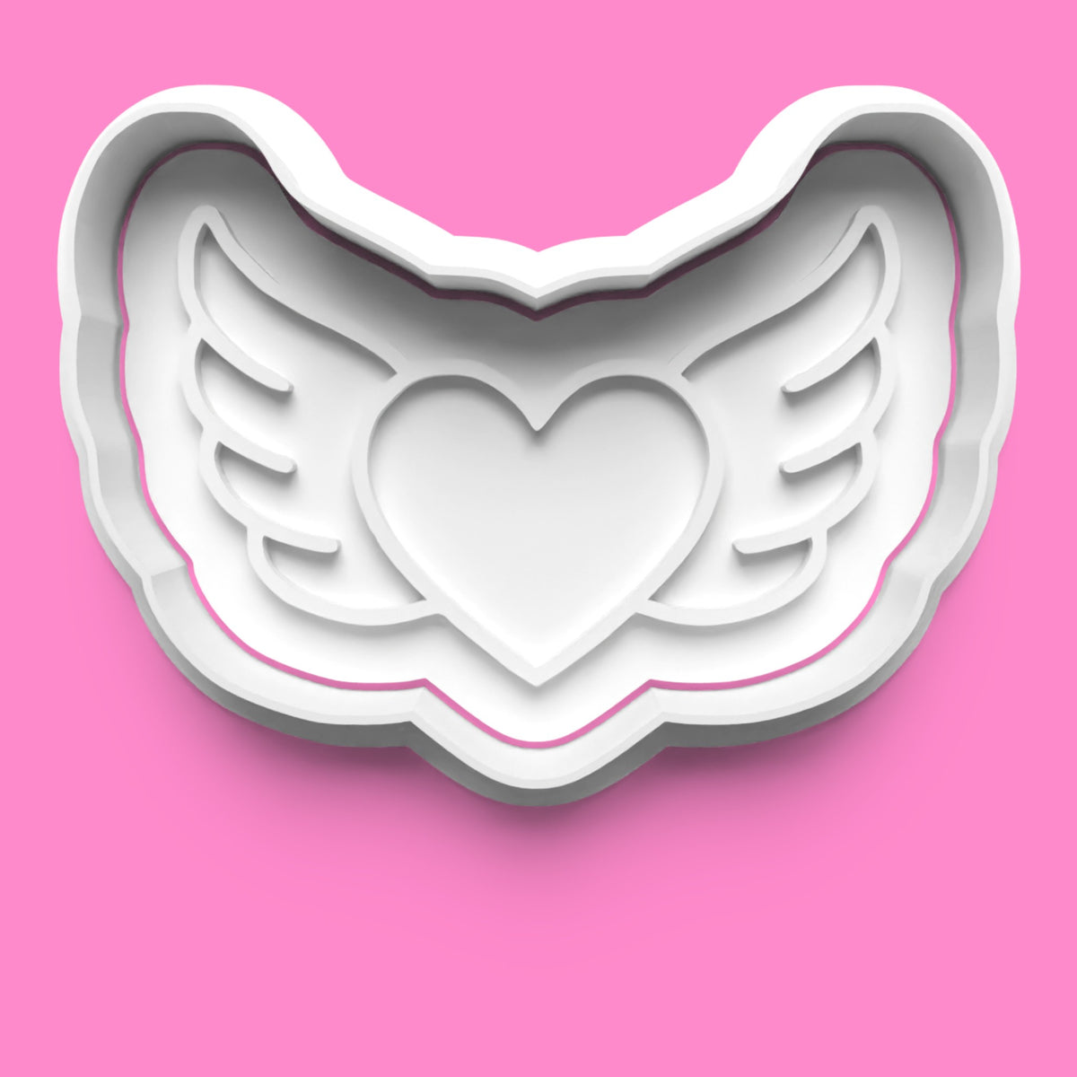 Love & Romance Cookie Cutter Set - Winged Heart, Padlock, Key, Letter