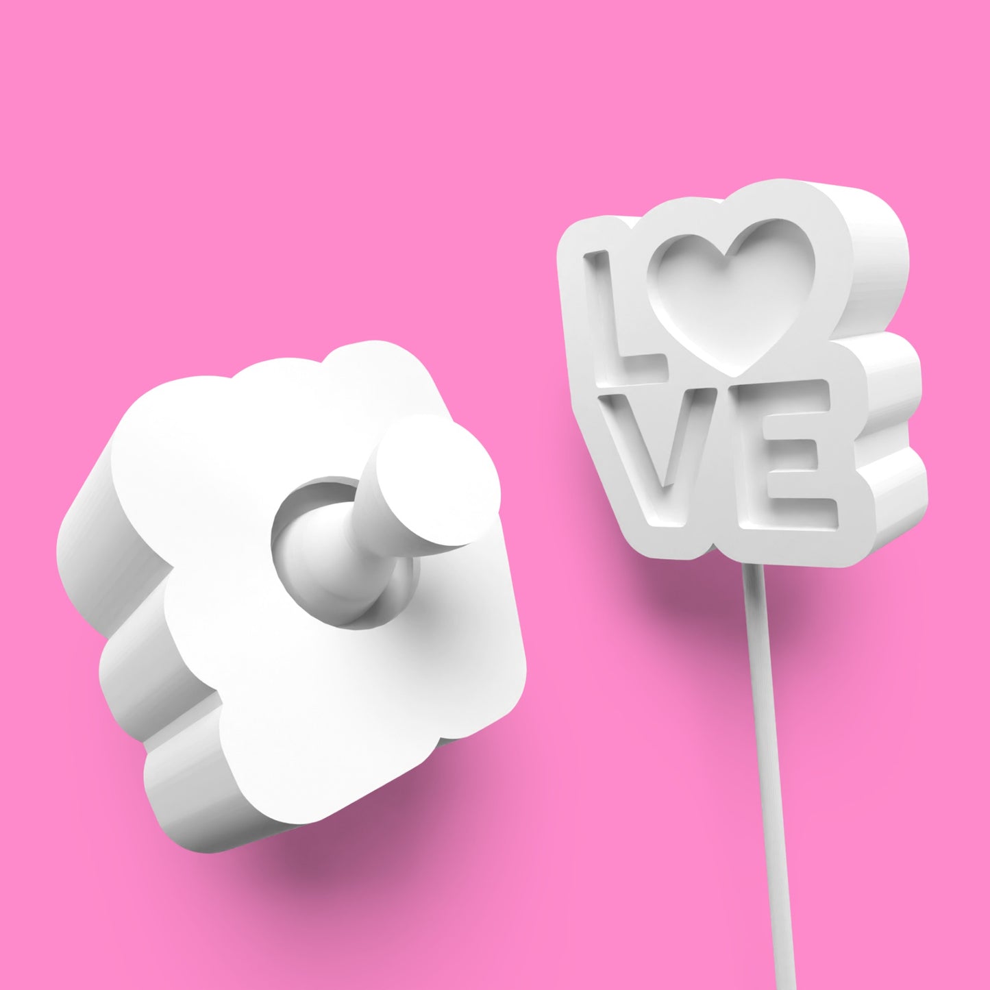 "LOVE"Pop Cake Mold Set – Valentine’s Day Baking Kit