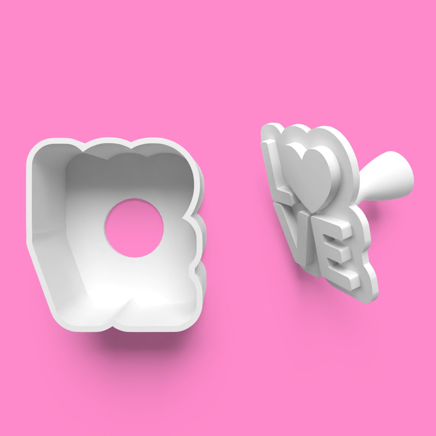 "LOVE"Pop Cake Mold Set – Valentine’s Day Baking Kit