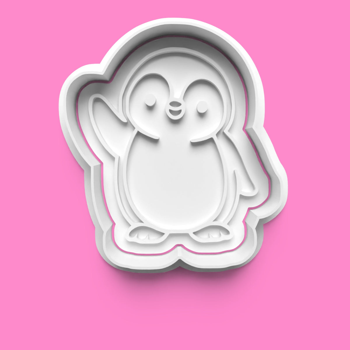 Cute Penguin Cookie Cutter Set - Heart, Winter Scarf & Ice Cream Designs - Multiple Sizes