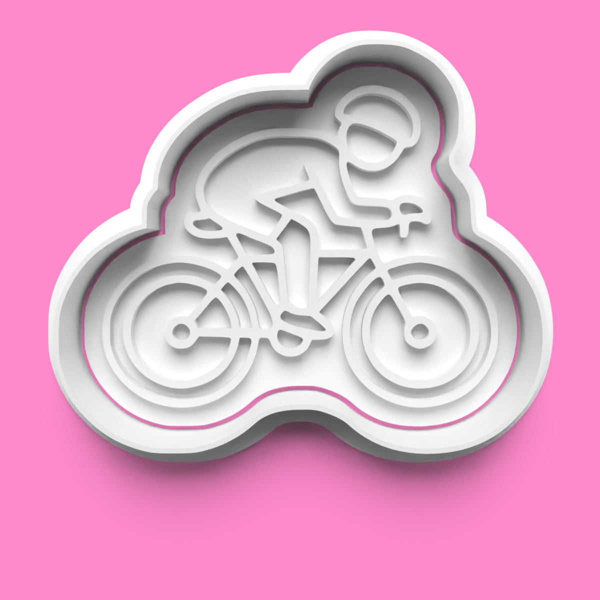 Cycling Cookie Cutter Set - Road Bike, Helmet, Wheel & Water Bottle - Multiple Sizes
