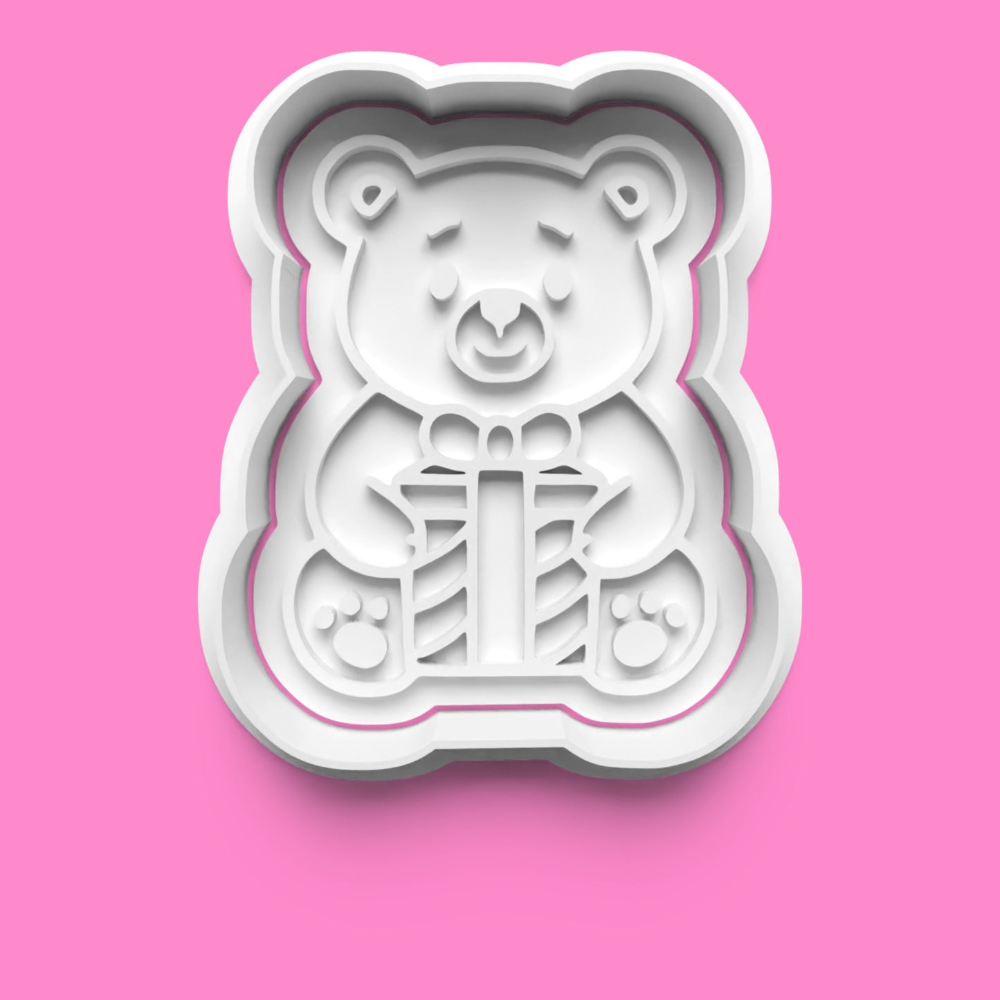 Birthday Bear Cookie Cutter Set - Party Hat, Balloons & Cake Designs - Multiple Sizes