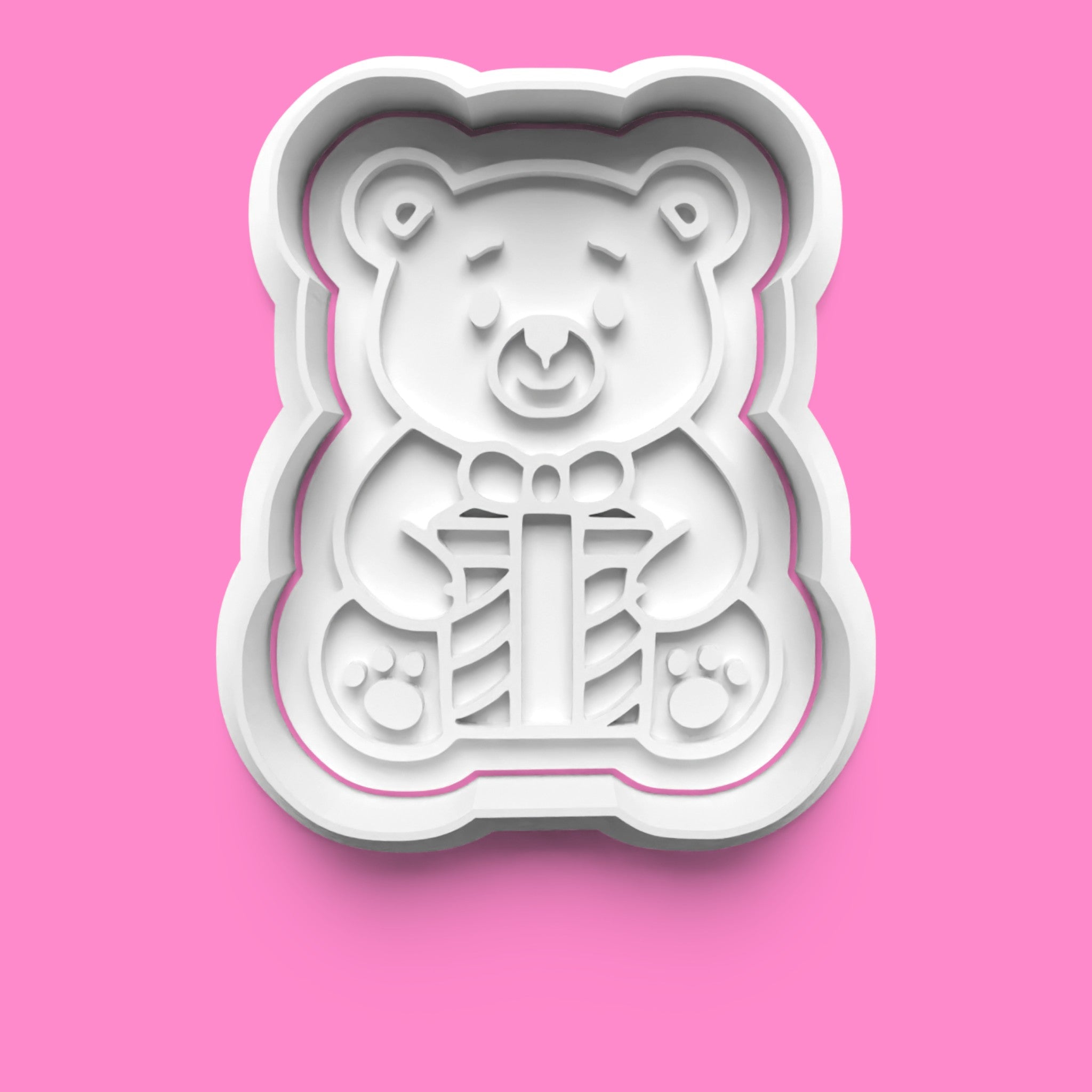 Birthday Bear Cookie Cutter Set - Party Hat, Balloons & Cake Designs - Multiple Sizes