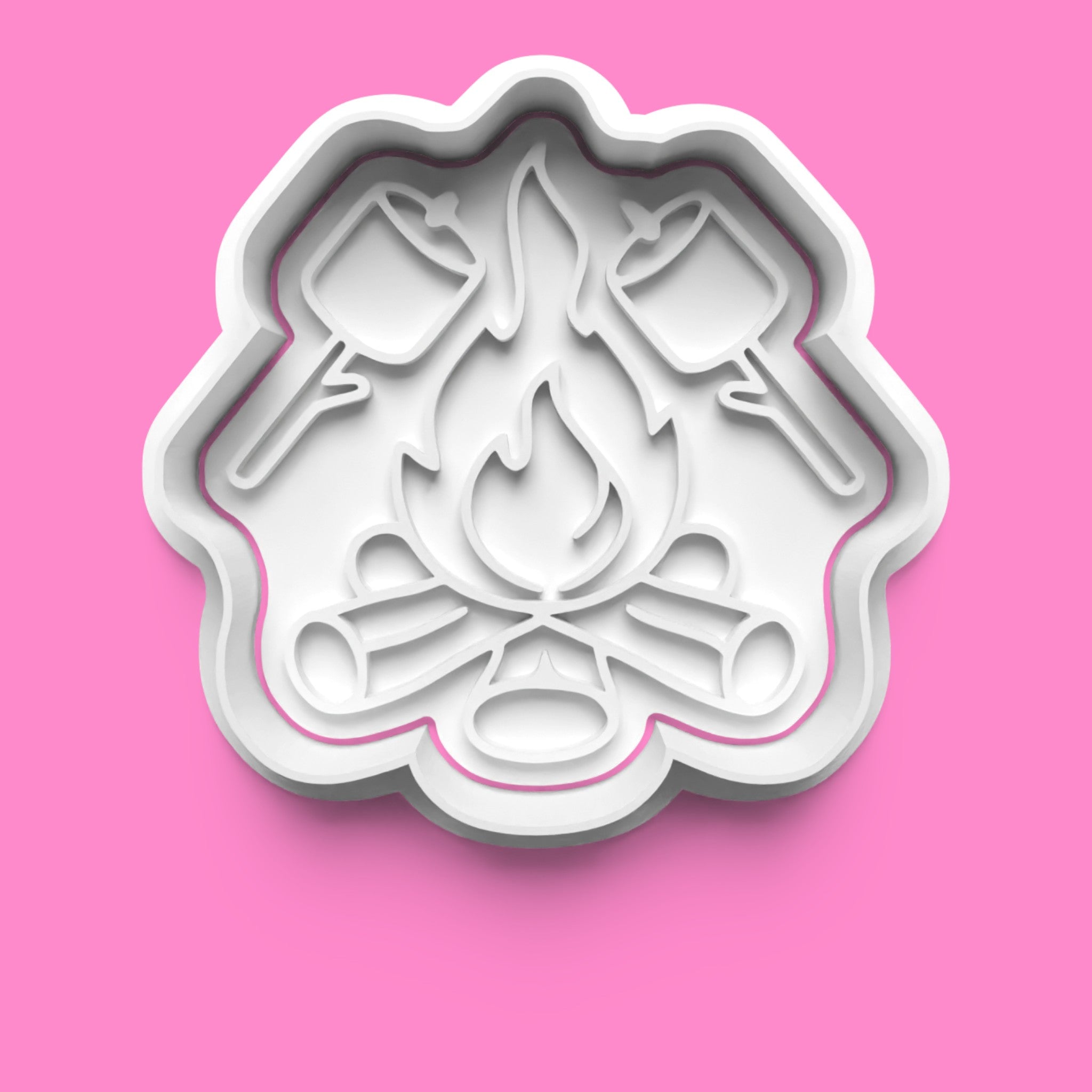Marshmallow & S'mores Camping Cookie Cutter Set - Campfire Treat Designs - Multiple Sizes
