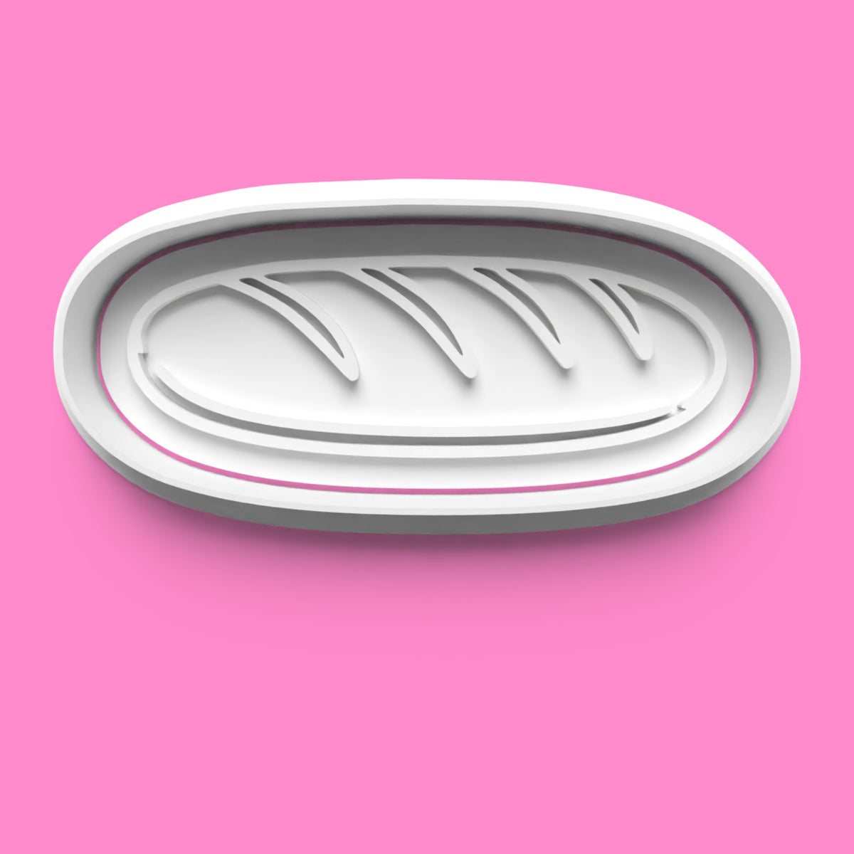 Artisan Bakery Cookie Cutter Set - 4 Piece Bread Theme: Baguette, Croissant, Sourdough Loaf & Wheat