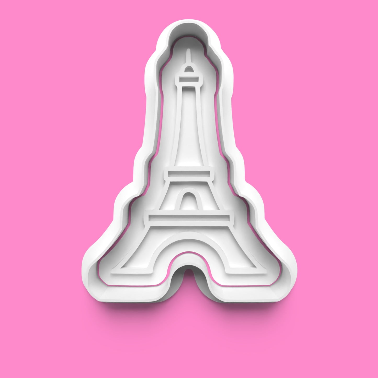 Paris City Cookie Cutter Set - 4 Piece French Theme: Eiffel Tower, Arc de Triomphe, Bicycle & Café