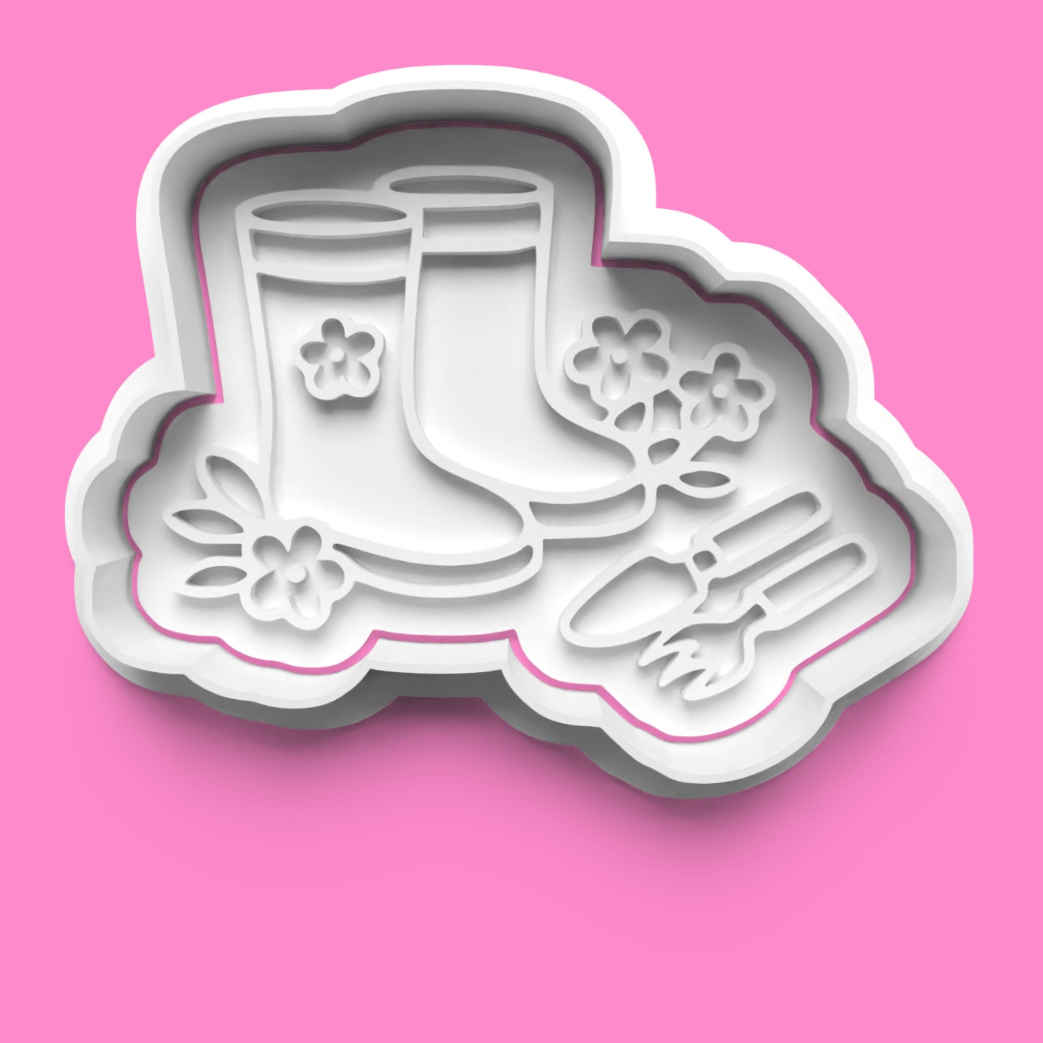 Garden Theme Cookie Cutter Set | Watering Can, Wheelbarrow & Floral Designs | Multiple Sizes