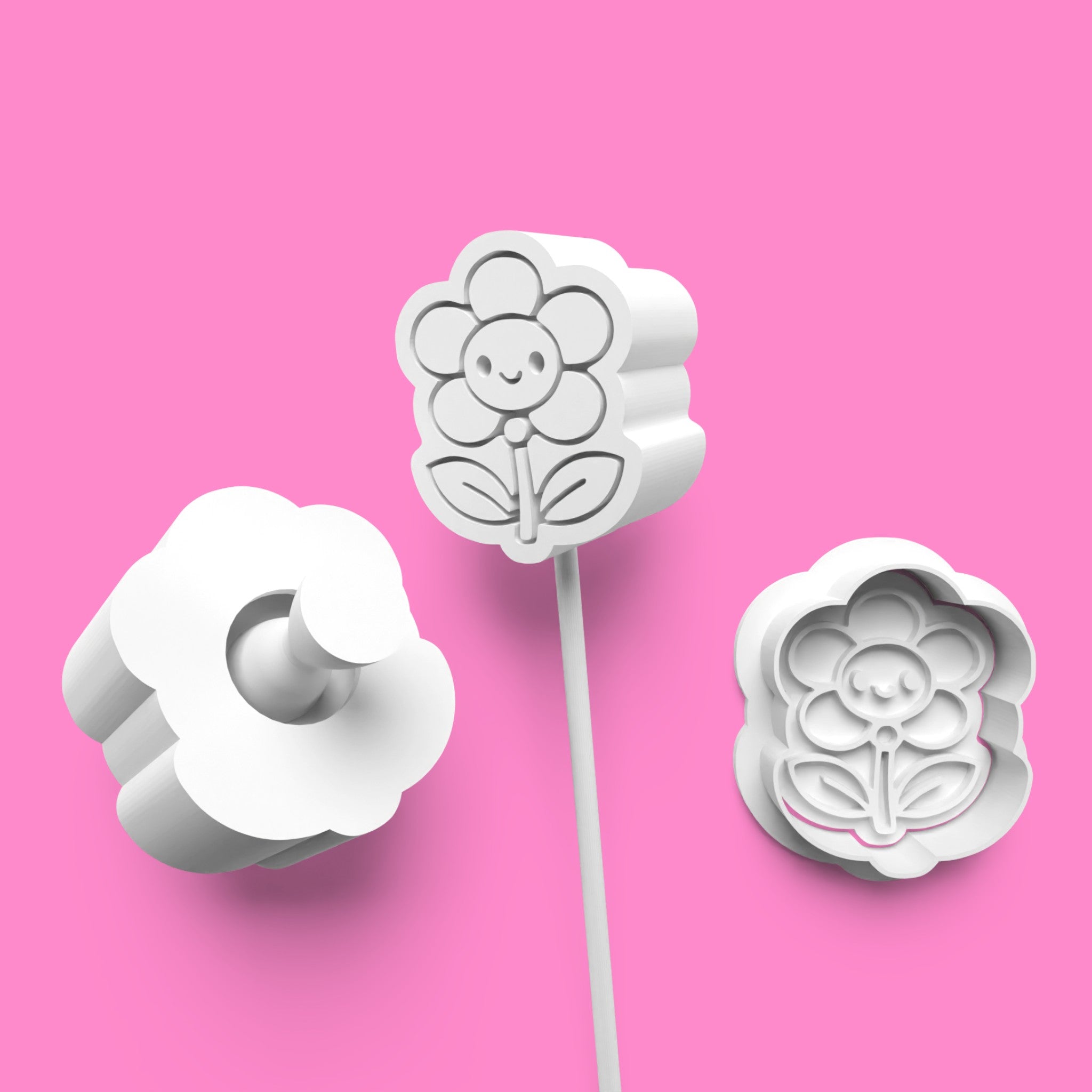 4-Piece Spring Animal Cake Pop Mold Set | Bunny, Chick, Flower & Butterfly