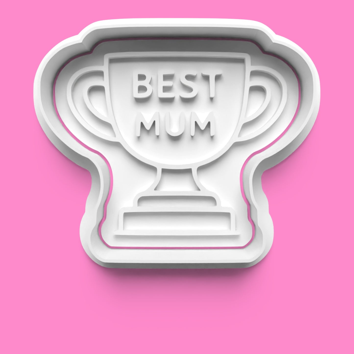Mother’s Day Cookie Cutter Set | Best Mum Trophy, Mother & Child, Floral Heart & Gift Box Designs | Multiple Sizes