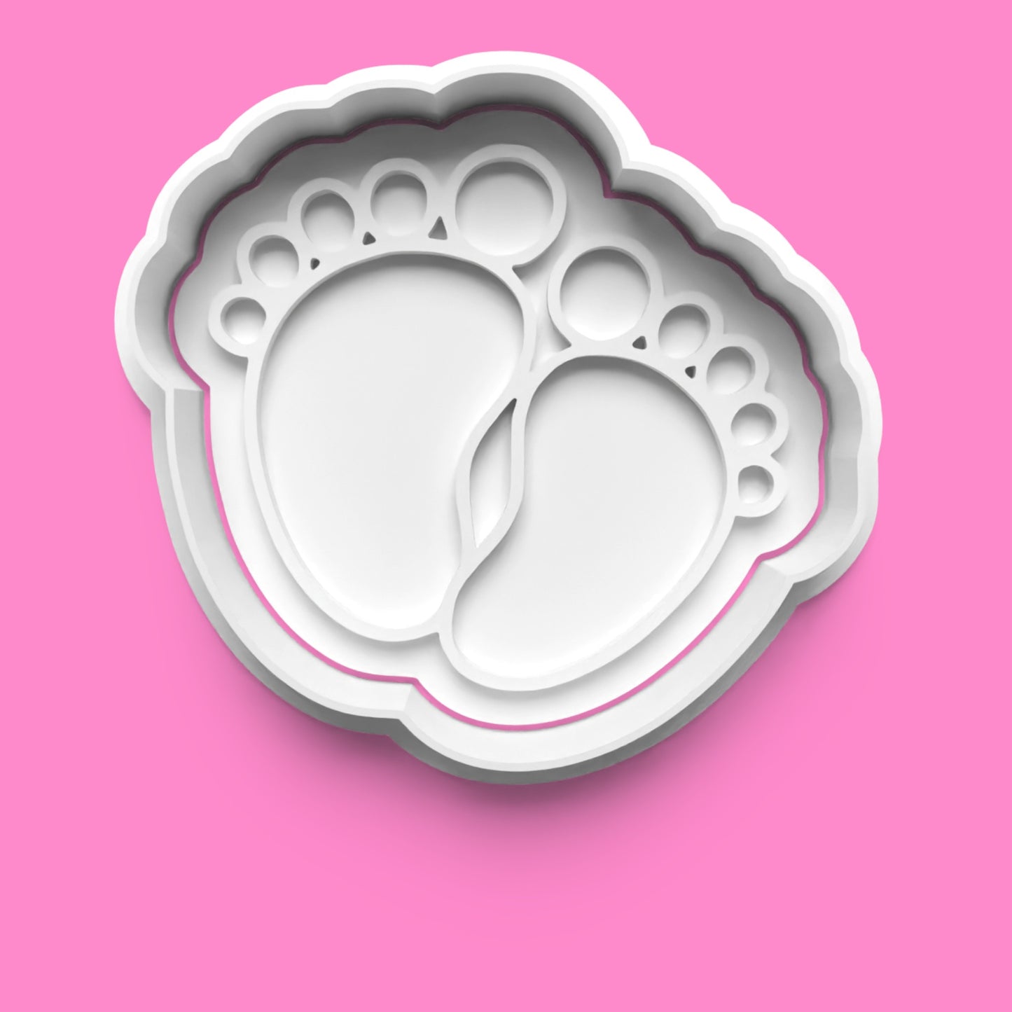 New Baby Essentials Cookie Cutter Set | Baby Script, Footprints, Onesie & Bottle Designs | Multiple Sizes