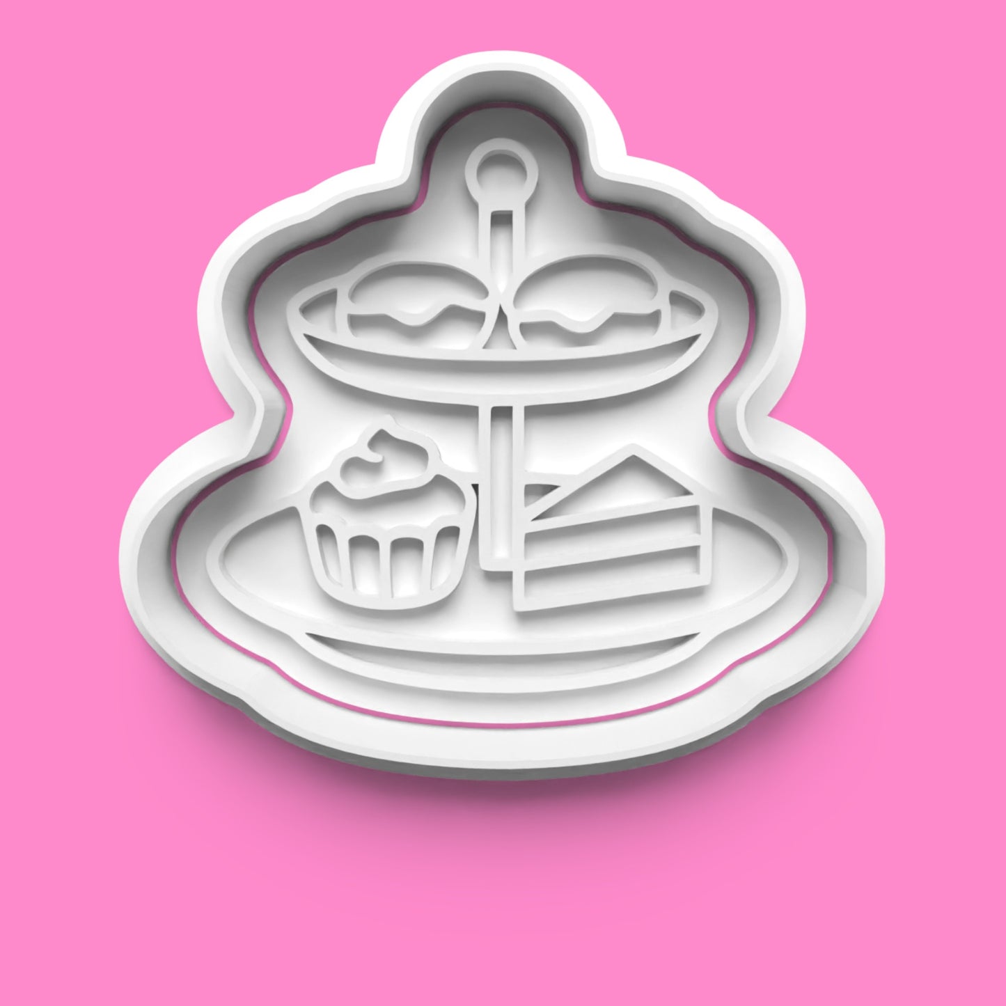 Afternoon Tea Party Cookie Cutter Set - Teapot, Teacup, Cake, and Tiered Stand