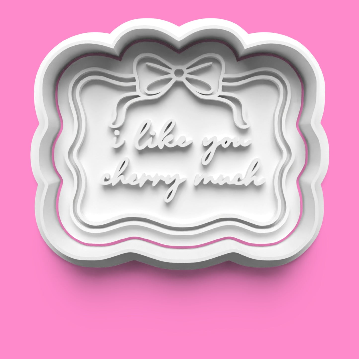 Cherry Pun Cookie Cutter Set - "Cherry on Top" & "Cherry Much" Bow Collection