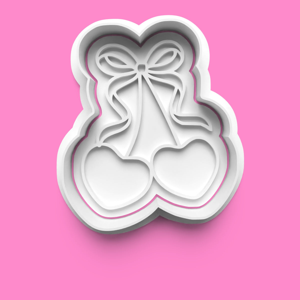 Cherry Pun Cookie Cutter Set - "Cherry on Top" & "Cherry Much" Bow Collection