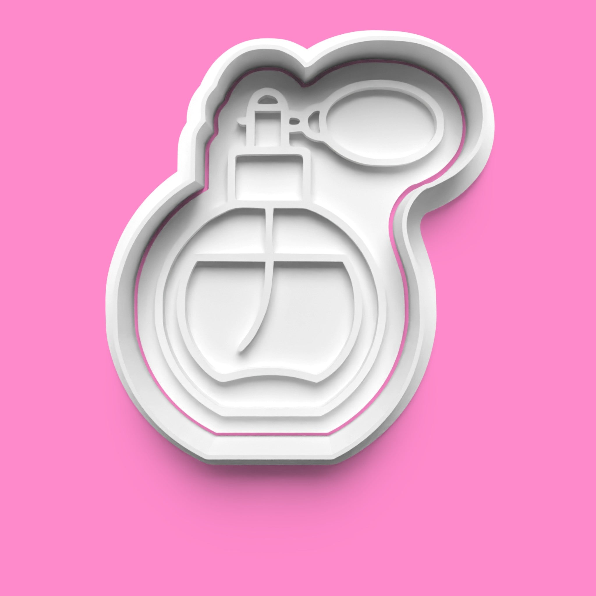 Perfume Bottle Cookie Cutter Set - 4 Piece Vintage & Modern Fragrance Shapes