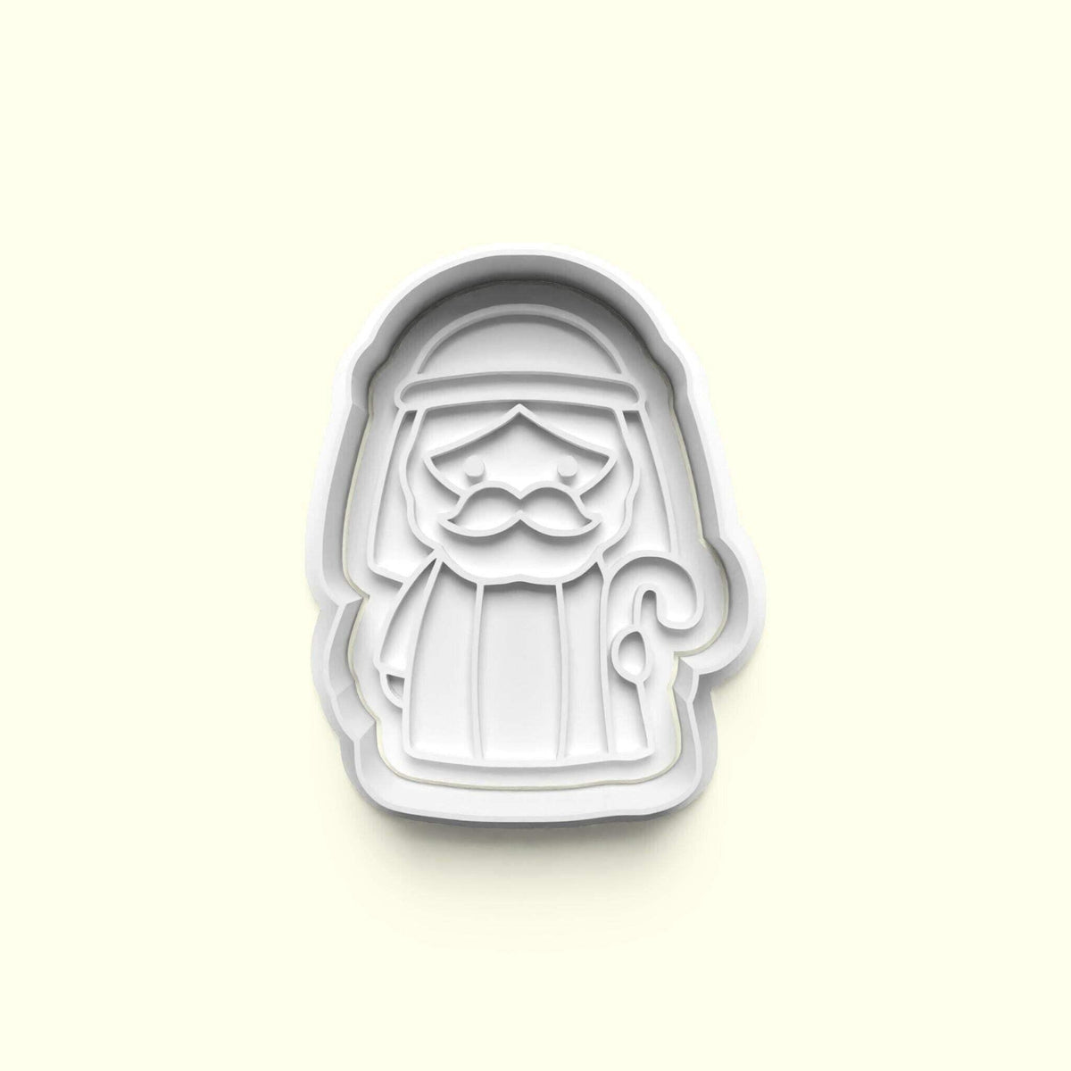 Modern Nativity Characters Cookie Cutter and Embosser Stamp Complete Set