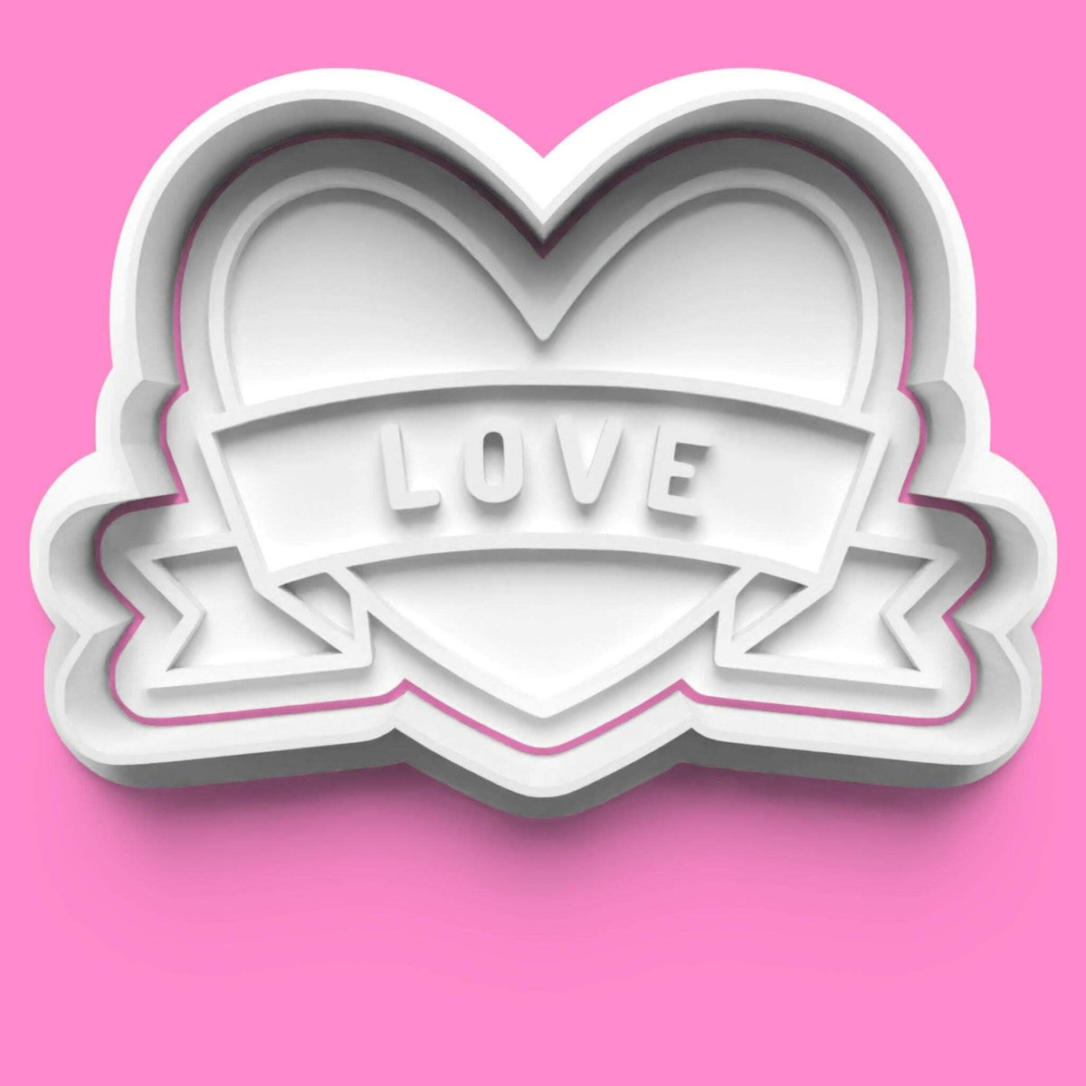 Valentines Love complete Cookie Cutter and Embosser Stamp Set. 0777