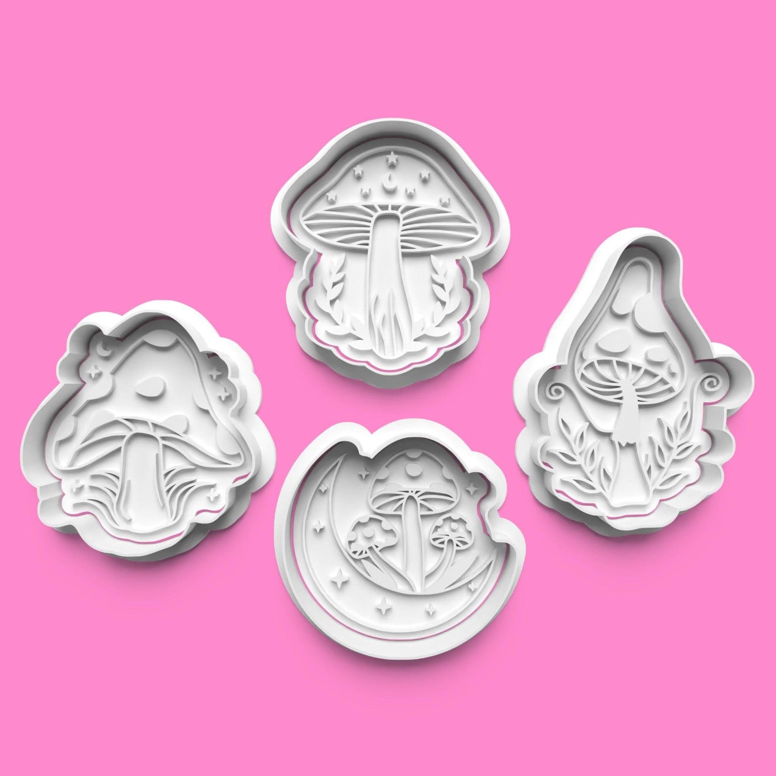 Mystical Mushroom Cookie Cutter Set |Cottagecore Mushroom Cookie Cutter | Fairy