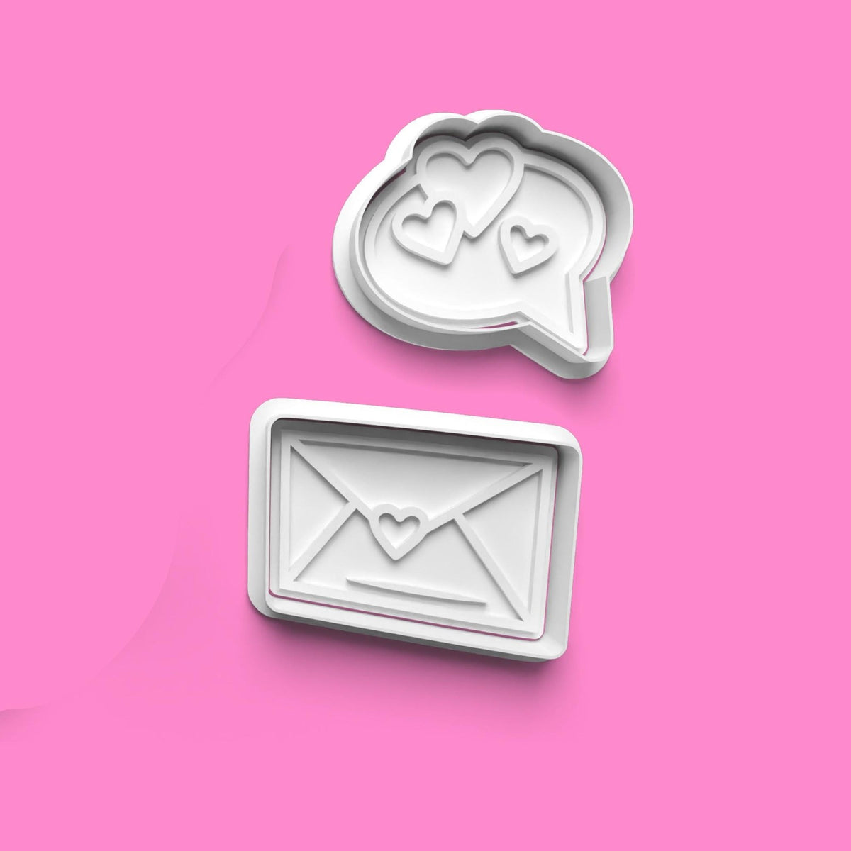 Heart Cookie Cutter Set | 3D Printed Various Heart Designs | Food-Safe PLA | Va