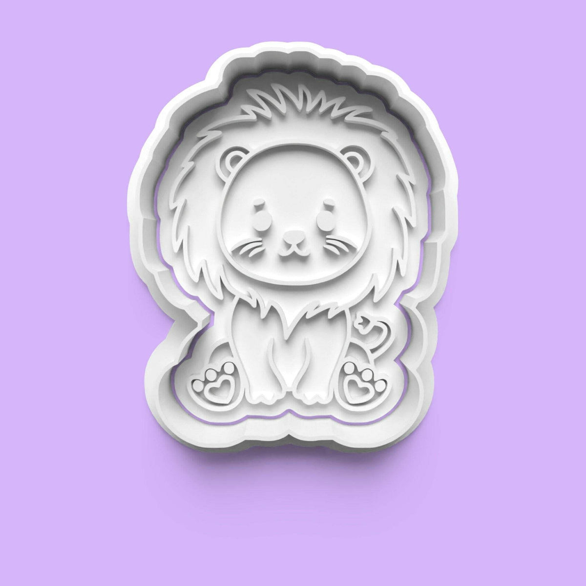 Baby Animal Embosser and Cookie Cutter Set (9 pcs) | Cute PLA Baking Tools