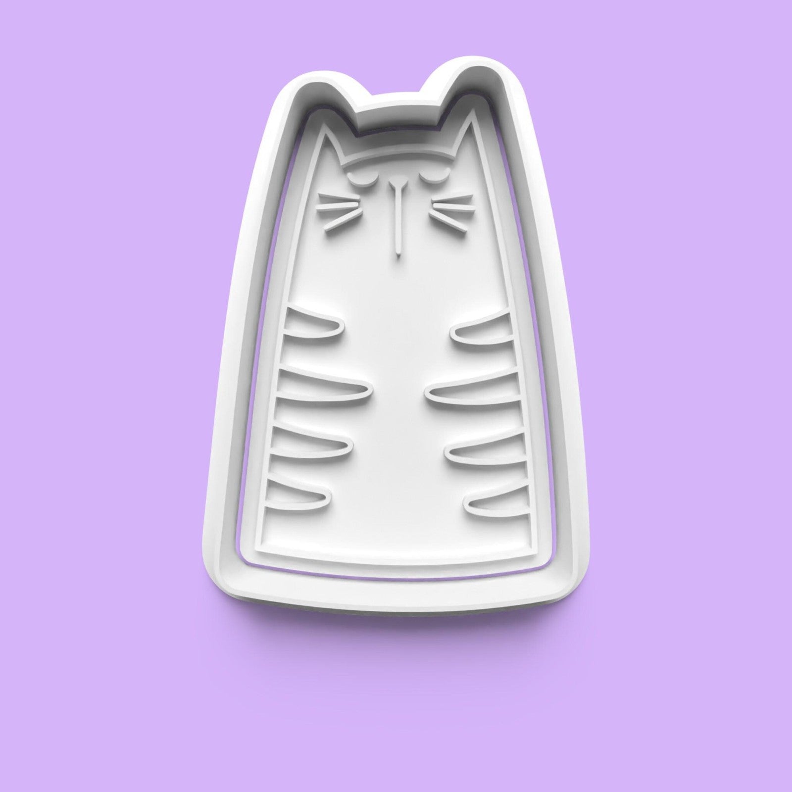 Squishy Cats Cookie Cutter Set | 3D Printed Chubby Cat Cookie Cutters | Food-Sa