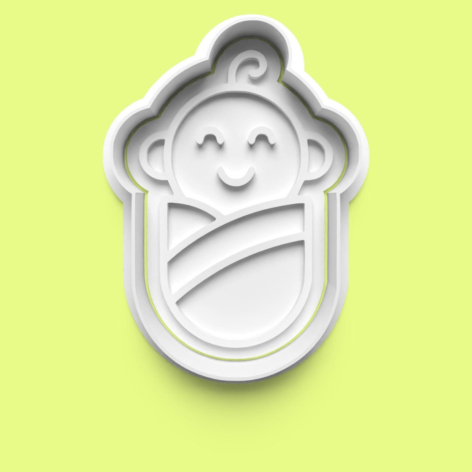 New Born Baby complete Cookie Cutter and Embosser Stamp Set.