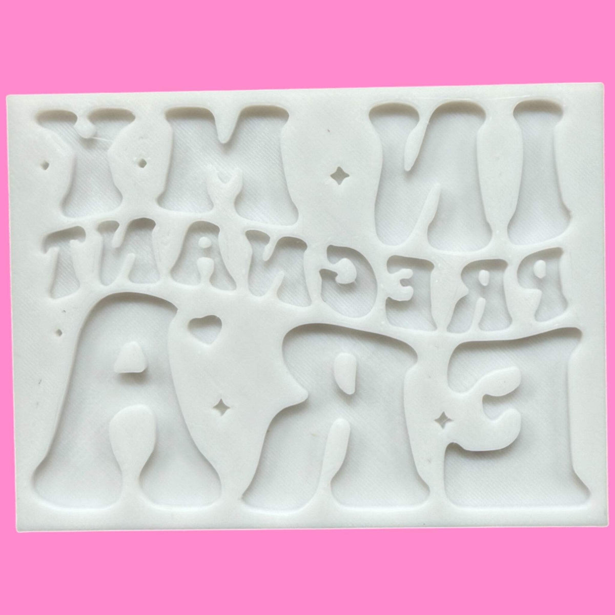 "In My Pregnant Era" Cookie Cutter & Stamp | Baby Shower & Bump Baking | PLA