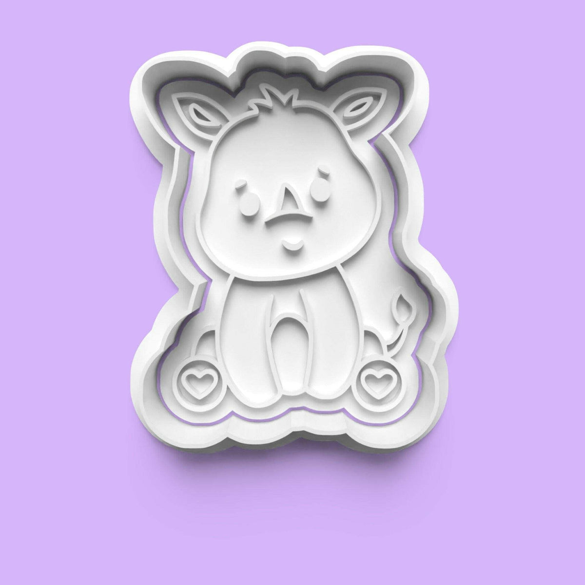 Baby Animal Embosser and Cookie Cutter Set (9 pcs) | Cute PLA Baking Tools