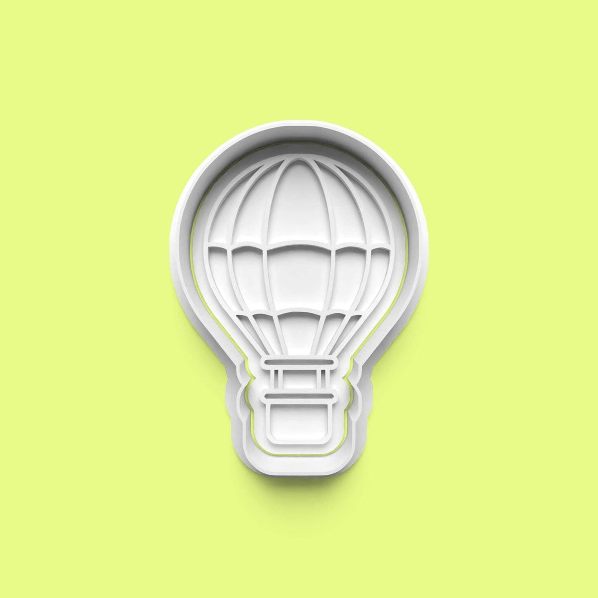 Hot Air Balloons Cookie Cutter and Embosser Stamp Set. Handmade gift item.