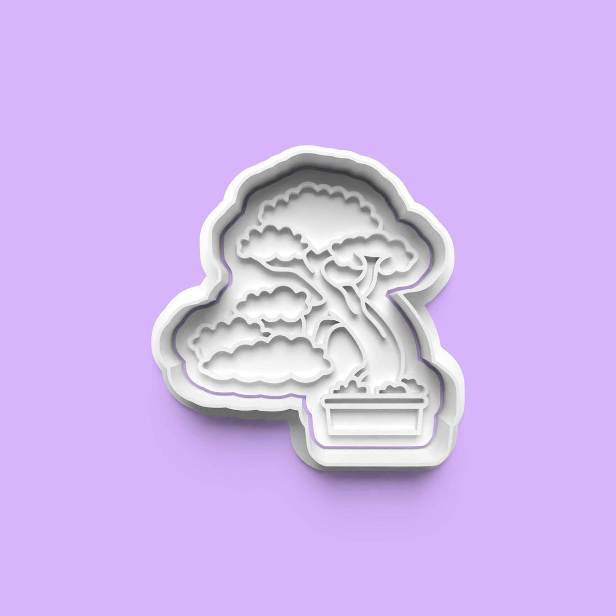 Japan Scene Cookie Cutter and Embosser Stamp Set. Handmade gift item.
