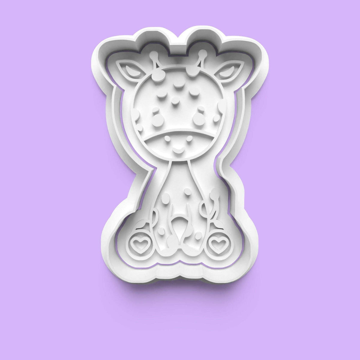 Baby Animal Embosser and Cookie Cutter Set (9 pcs) | Cute PLA Baking Tools
