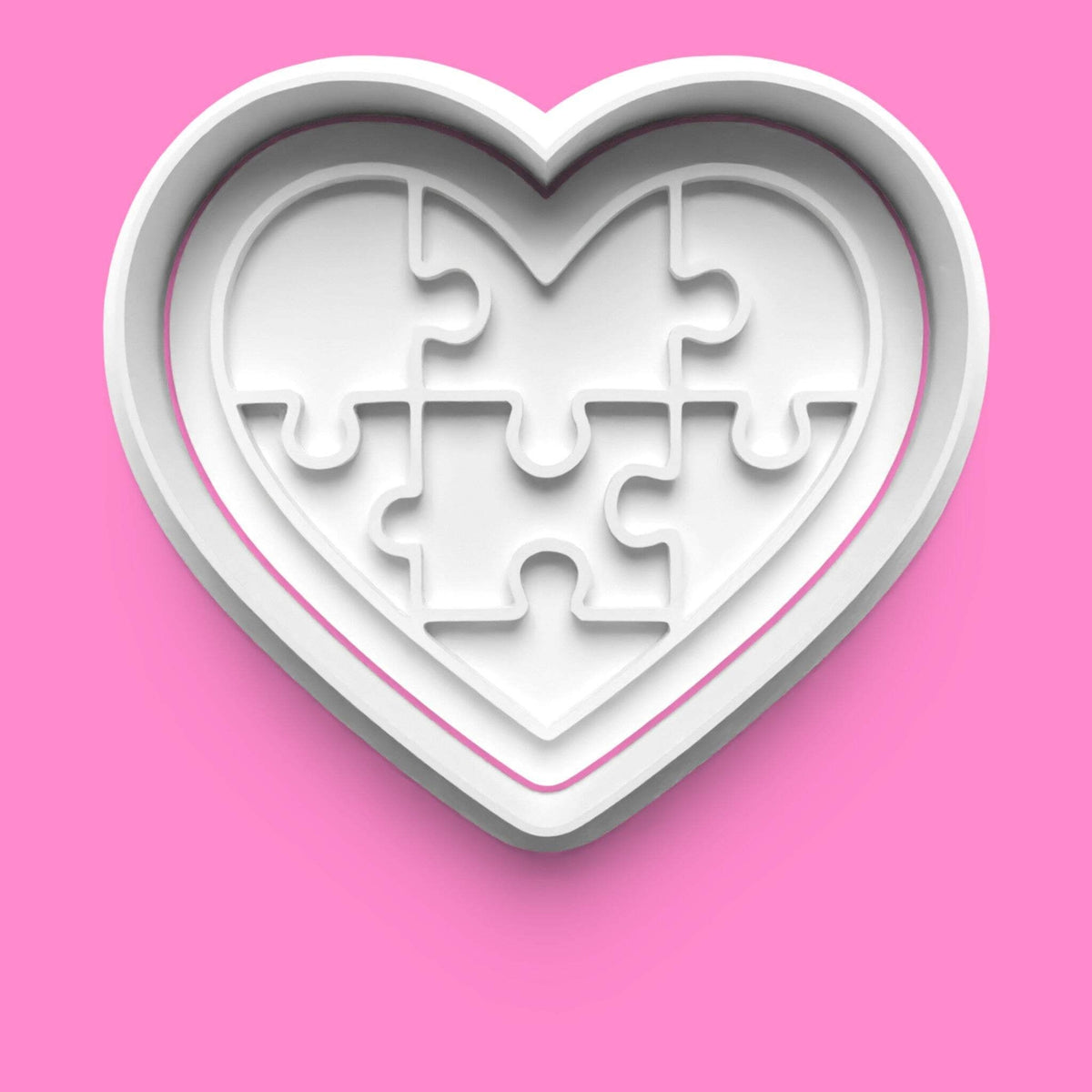 Autism Awareness Cookie Cutter & Embosser Set – 4-Piece Spectrum-Inspired Collec