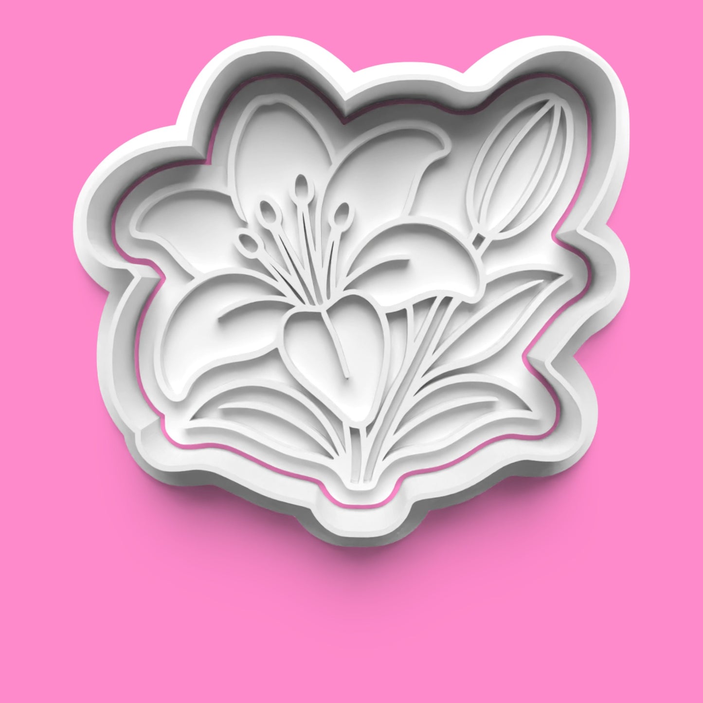Premium Garden Blooms Cookie Cutter & Stamp Set | Rose, Peony, Hibiscus & Tiger Lily Designs | 7cm - 10cm