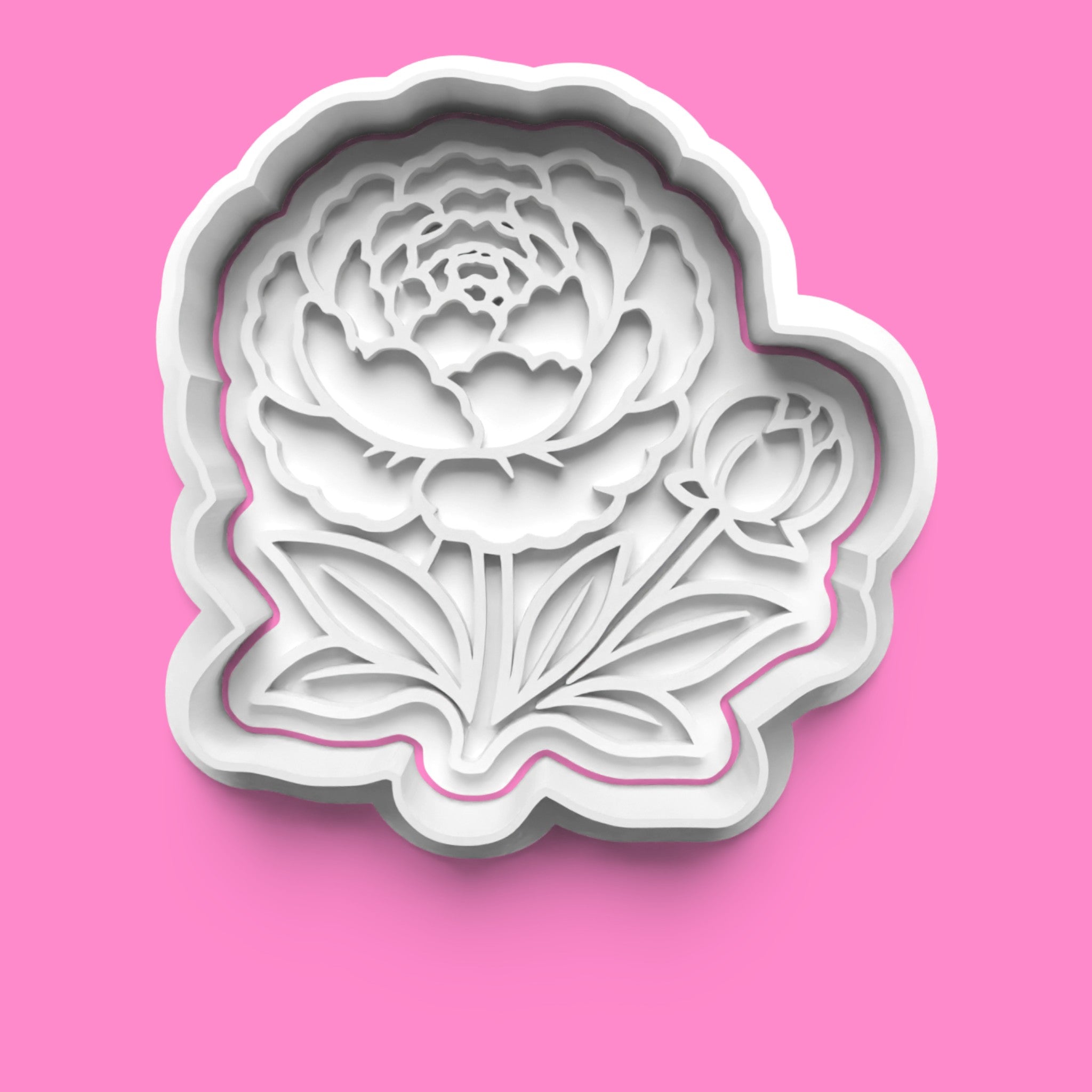 Premium Garden Blooms Cookie Cutter & Stamp Set | Rose, Peony, Hibiscus & Tiger Lily Designs | 7cm - 10cm
