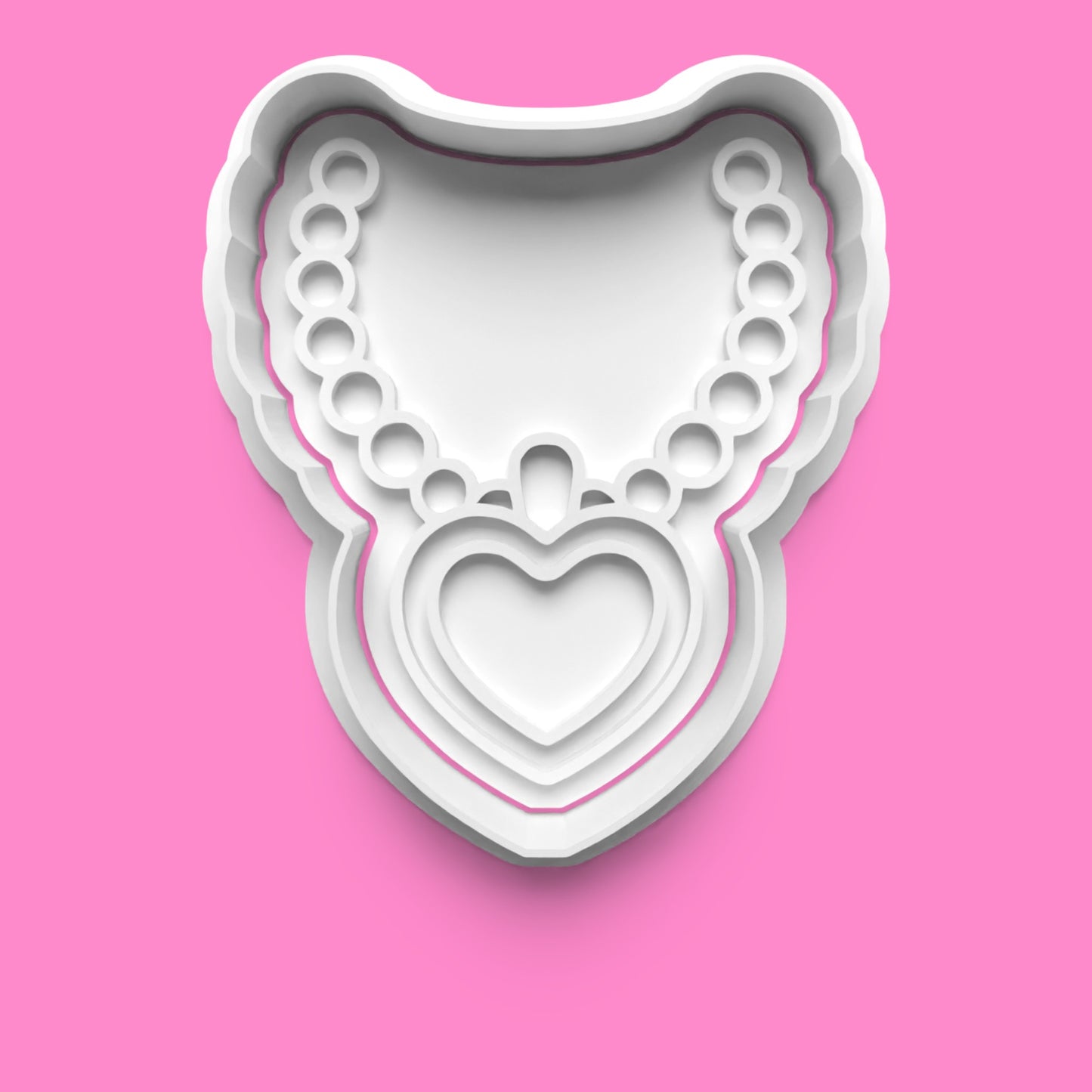 Glamour Jewelry Cookie Cutter & Stamp Set | Diamond Ring, Heart Necklace & Elegant Earrings Designs | 7cm - 10cm
