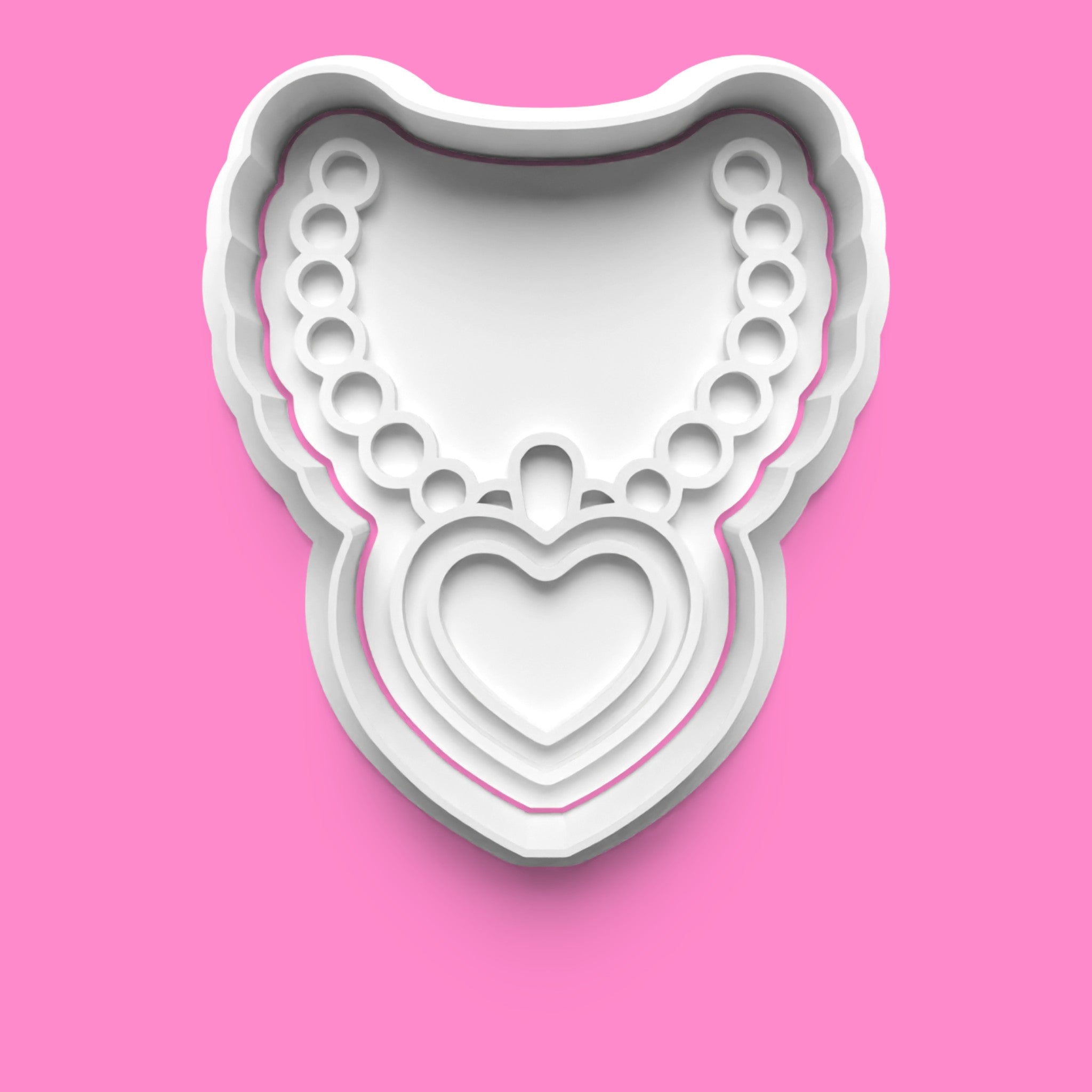Glamour Jewelry Cookie Cutter & Stamp Set | Diamond Ring, Heart Necklace & Elegant Earrings Designs | 7cm - 10cm