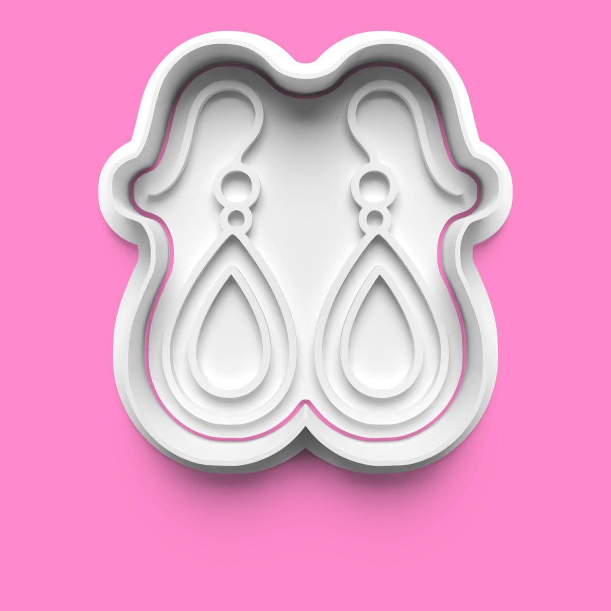 Glamour Jewelry Cookie Cutter & Stamp Set | Diamond Ring, Heart Necklace & Elegant Earrings Designs | 7cm - 10cm