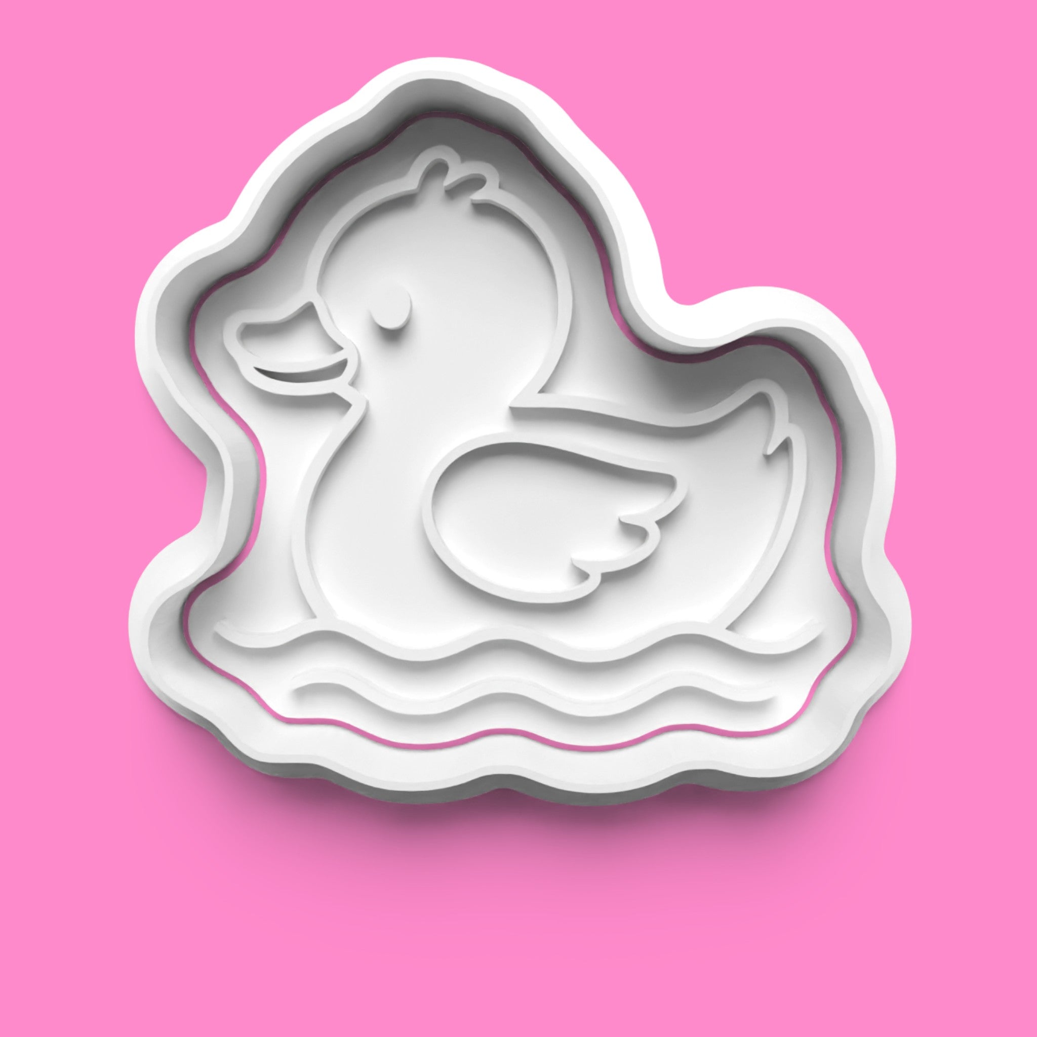 Cute Duck Cookie Cutter & Embosser Set – Duckling Set of 4, 3 Sizes (Easter & Baby Shower)