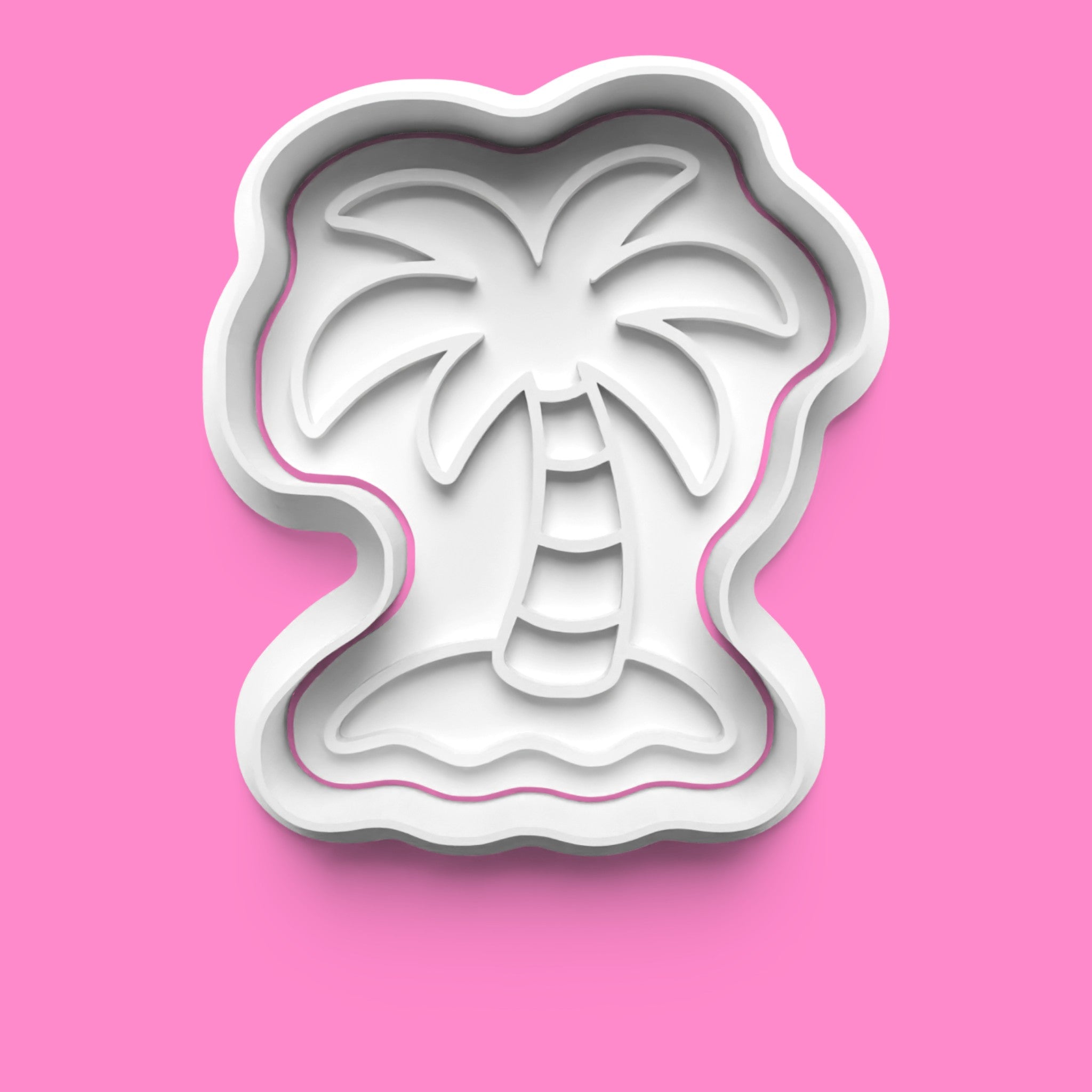 Summer Vibes Cookie Cutter & Embosser Set – Retro Beach Camper Set of 4 (3 Sizes)