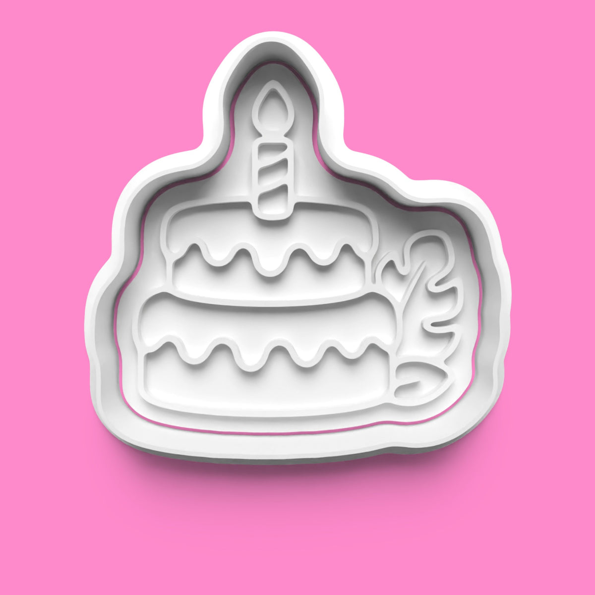 Birthday Cookie Cutter & Embosser Set of 4 | Lion, Cake, Balloons & Crown