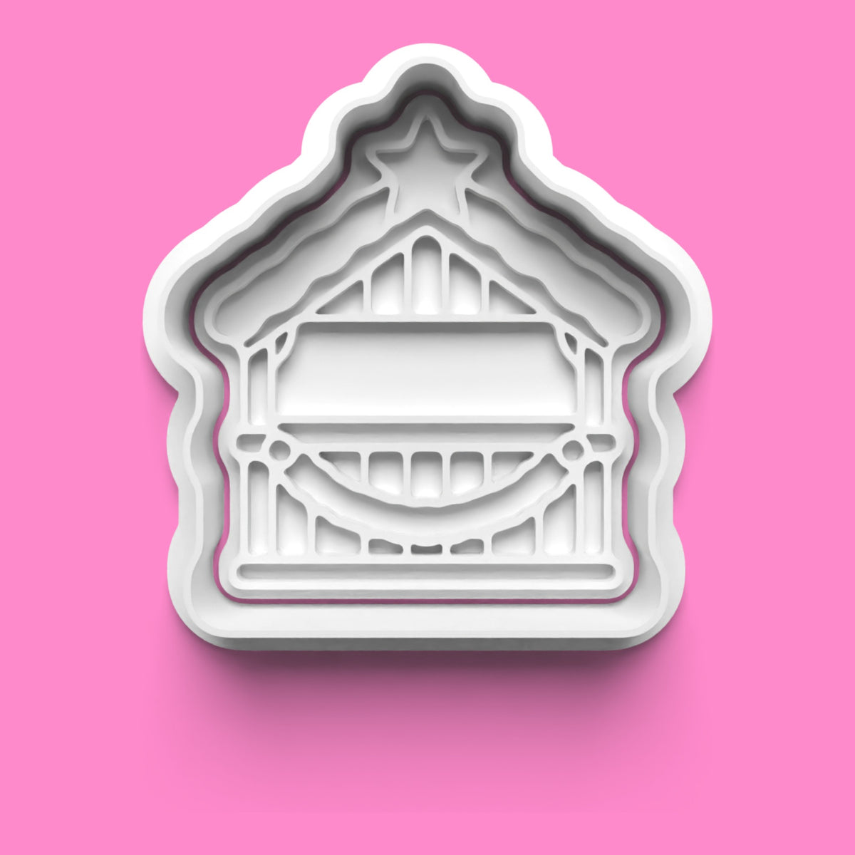 Christmas Market Village Cookie Cutter & Embosser Set.
