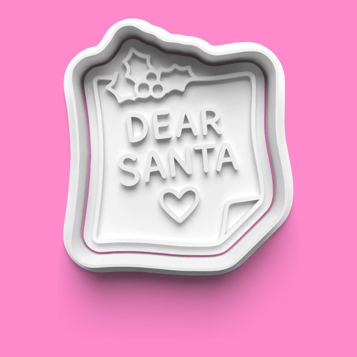 Dear Santa Christmas Letter Cookie Cutter & Embosser Set – 4 Designs.