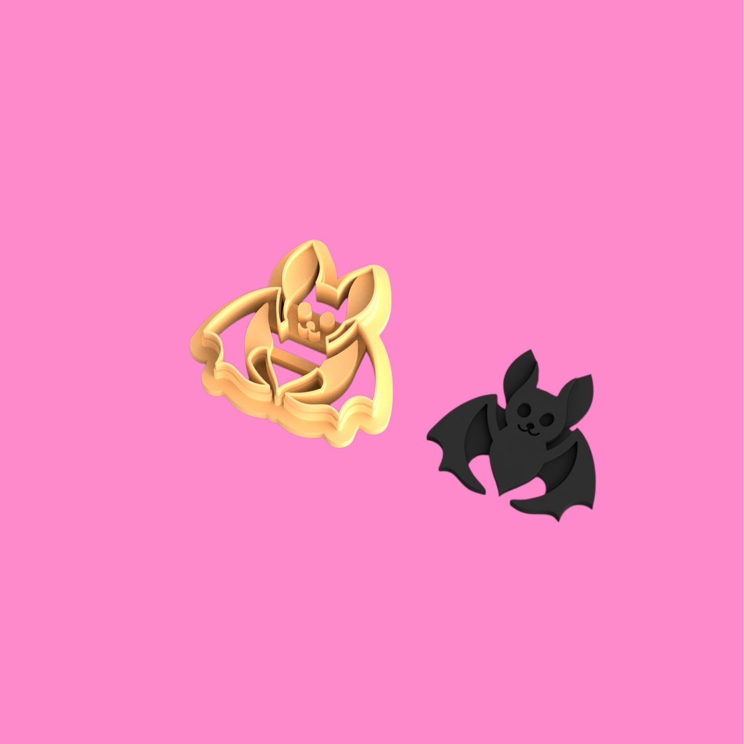 Cute Bat Clay Cutter – Adorable Halloween Vibes (Set of 5 or Singles)