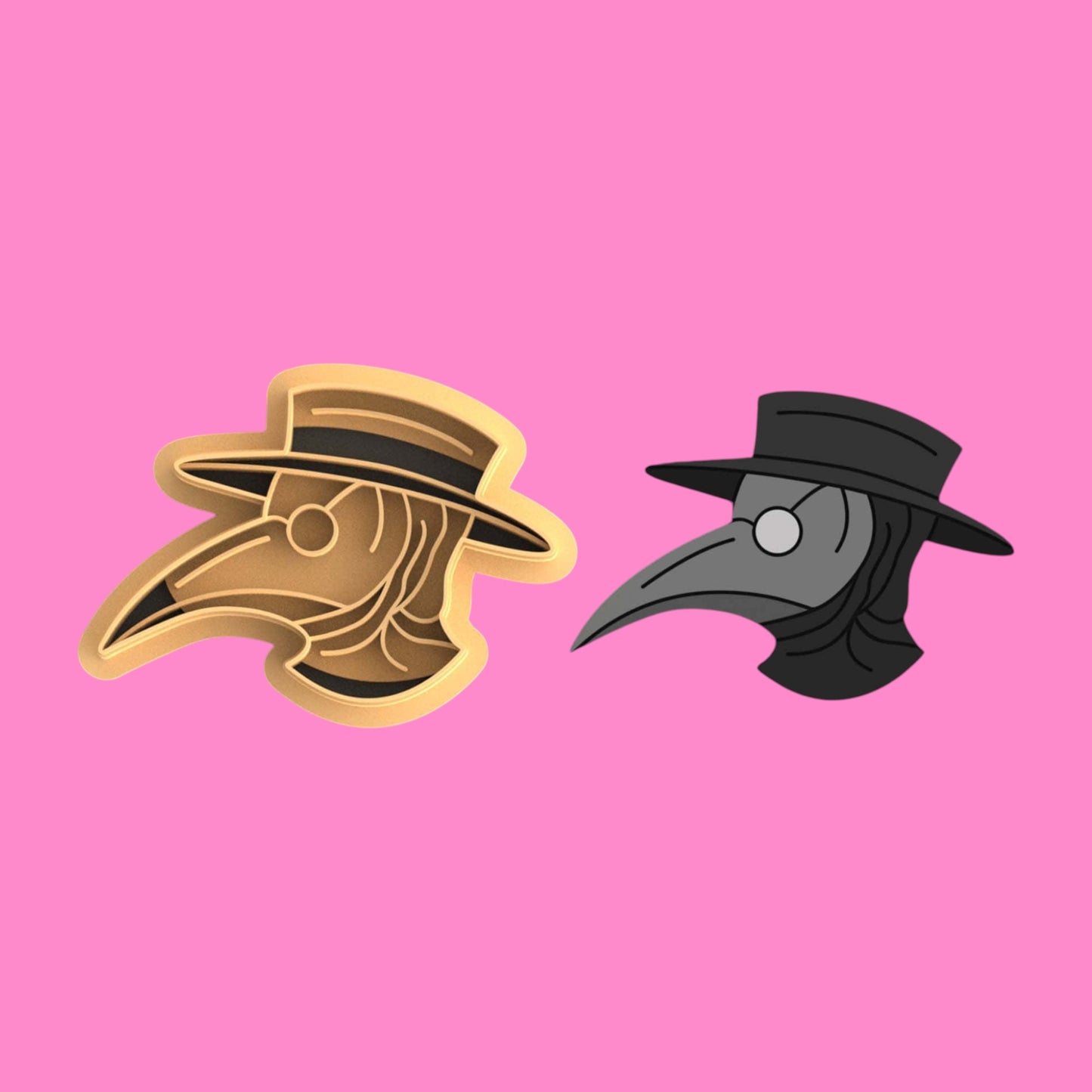 Bird Man Plague Doctor Clay Cutter – Eerie Elegance in 5 Sizes or Full Set