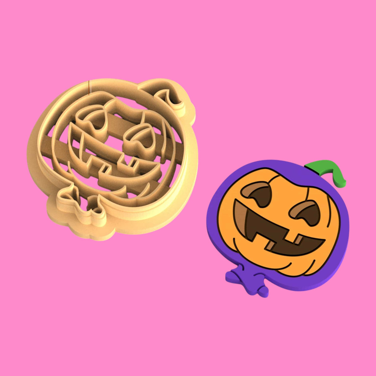 Pumpkin Balloon Clay Cutter – Spooky & Sweet Halloween Charm