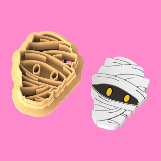 Mummy Face Clay Cutter – Halloween Cutie in 5 Sizes or Full Set