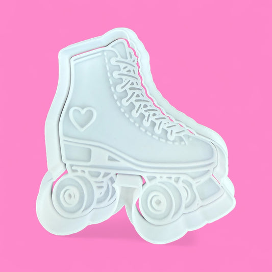 Retro Roller Skate Cookie Cutter – With Love Heart Detail