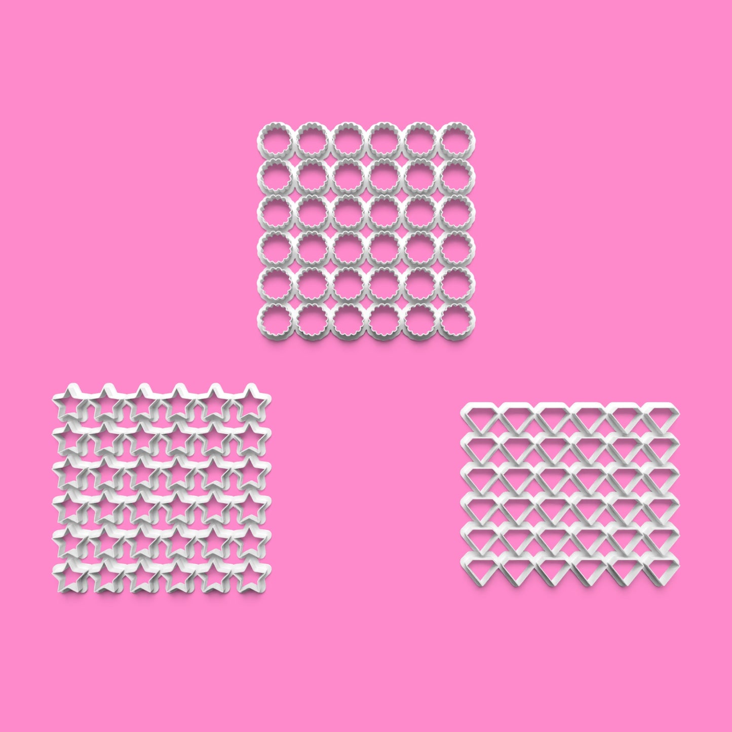 Mini Shape Multicutter Set – Available in 2cm to 6cm Sizes 🎉